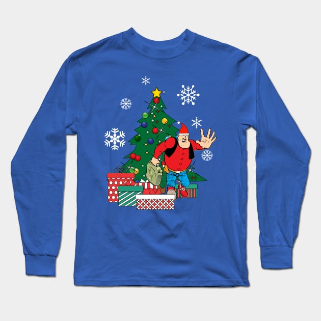 Desperate Dan Around The Christmas Tree Long Sleeve T-Shirt by Nova5